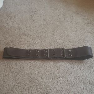 Vintage Brown Leather Double Hole Belt